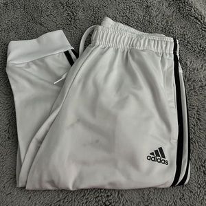 White Adidas joggers